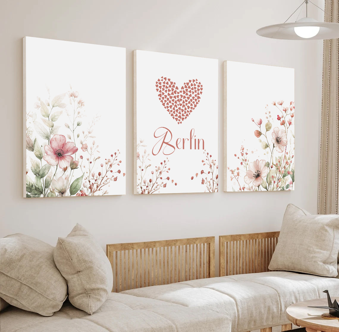 Custom Boho Style Canvas Print with Name – Custom Name of Your Choice