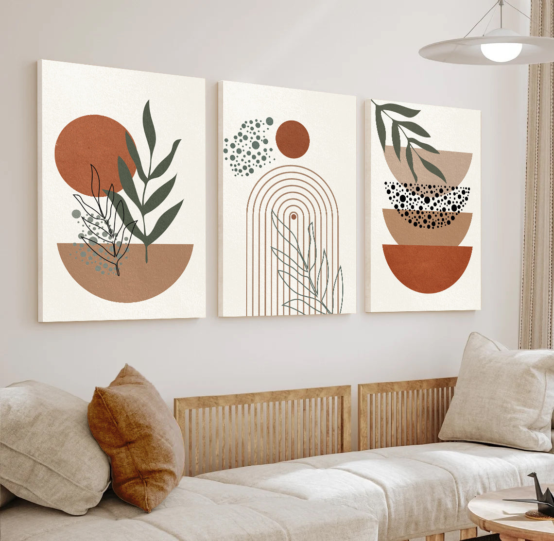 3-Piece BOHO Style Canvas Print - Series 3