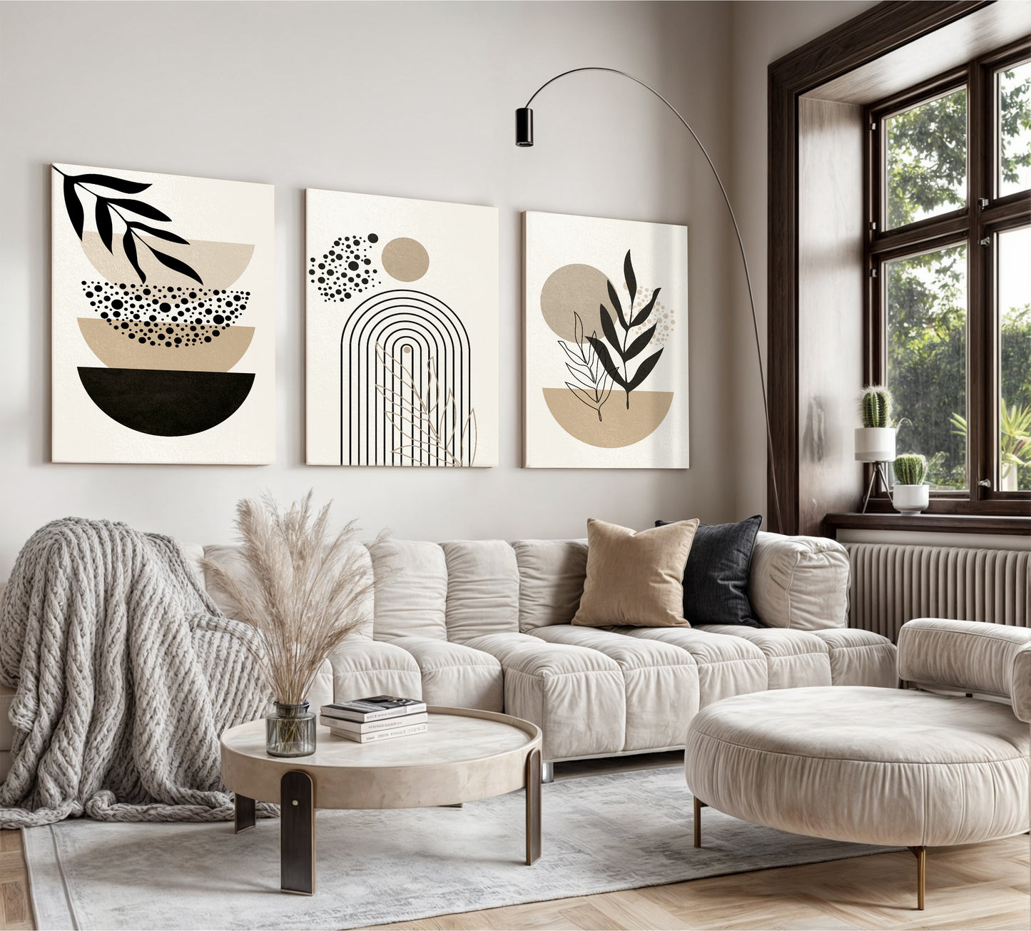 3-Piece BOHO Style Canvas Print - Series 2