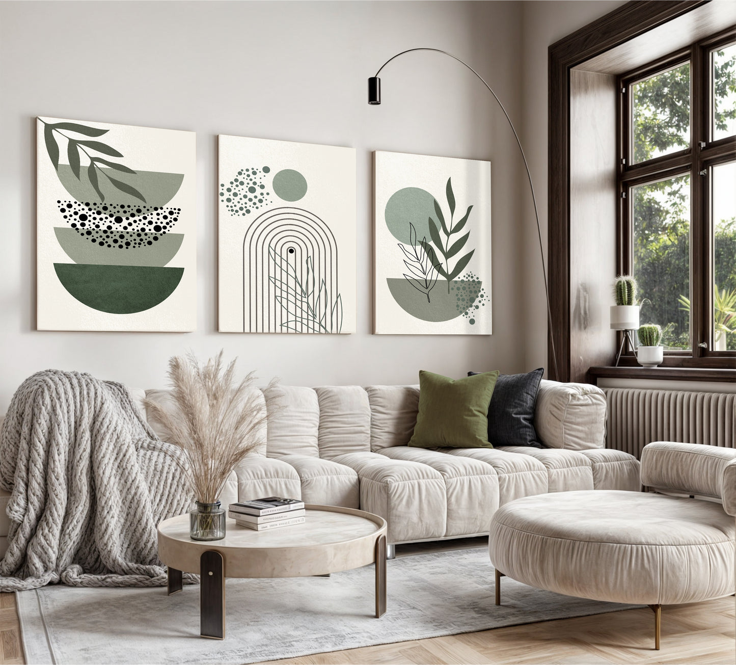 3-Piece BOHO Style Canvas Print - Series 4