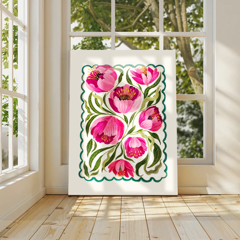 Peony Flower Painting - Elegant and Colorful Decoration