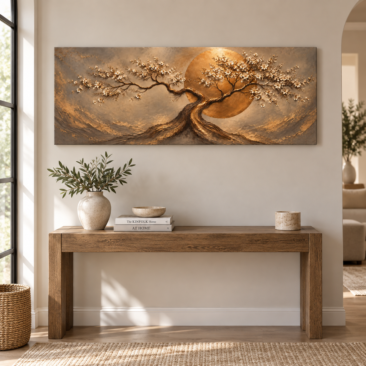 Bronzelle kanvas tablo mockup 3