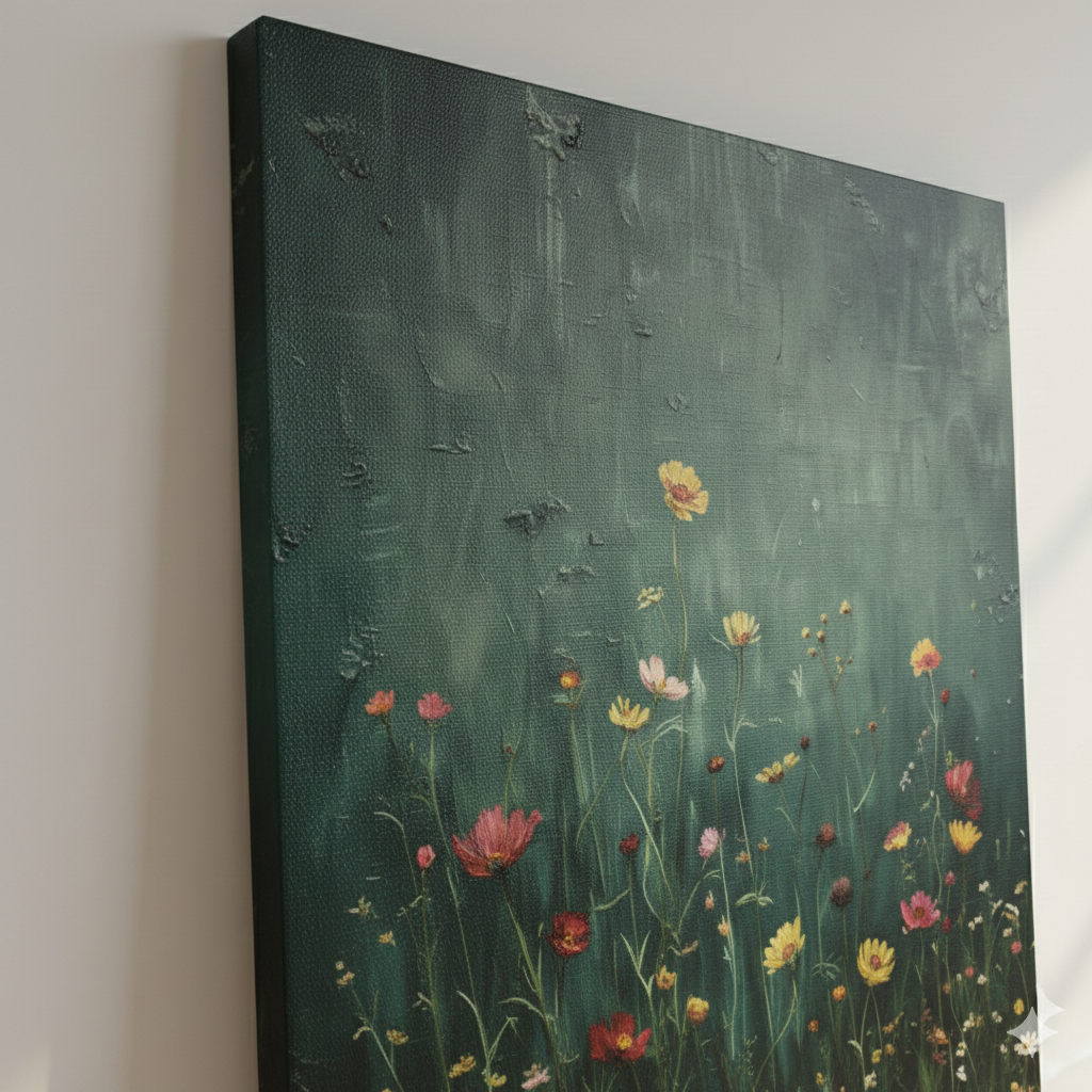 Modern Kanvas Duvar Tablosu – Flora | Salon & Yatak Odası Tablosu