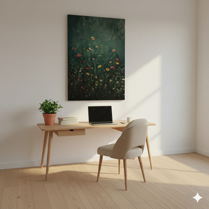 Modern Kanvas Duvar Tablosu – Flora | Salon & Yatak Odası Tablosu