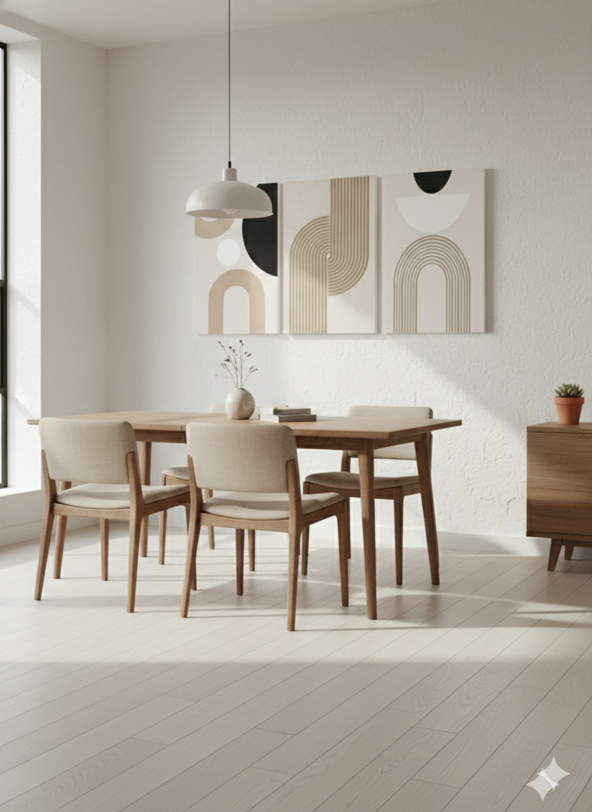 3’lü Modern Kanvas Duvar Tablosu – Çizgi | Salon & Yatak Odası Tablosu