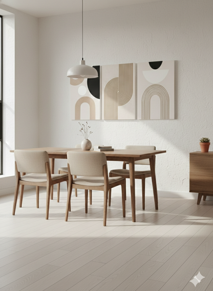 3’lü Modern Kanvas Duvar Tablosu – Çizgi | Salon & Yatak Odası Tablosu