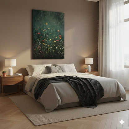 Modern Kanvas Duvar Tablosu – Flora | Salon & Yatak Odası Tablosu