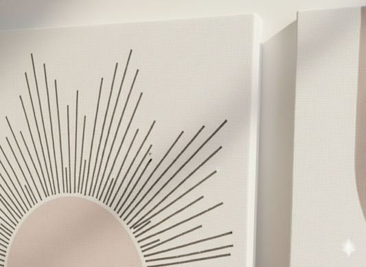 3’lü Modern Kanvas Duvar Tablosu – Pembe | Salon & Yatak Odası Tablosu