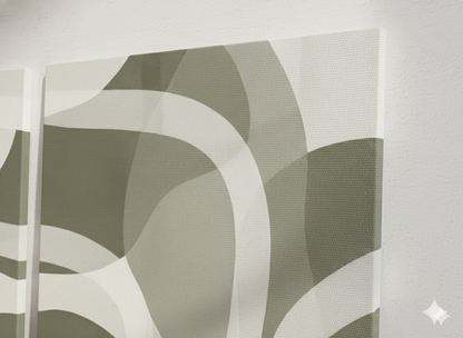 3’lü Modern Kanvas Duvar Tablosu – Dalga | Salon & Yatak Odası Tablosu