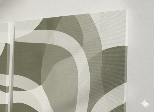 3’lü Modern Kanvas Duvar Tablosu – Dalga | Salon & Yatak Odası Tablosu