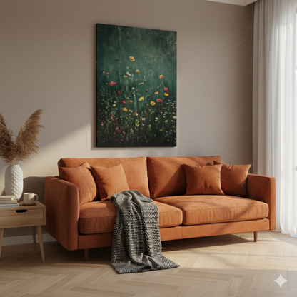 Modern Kanvas Duvar Tablosu – Flora | Salon & Yatak Odası Tablosu