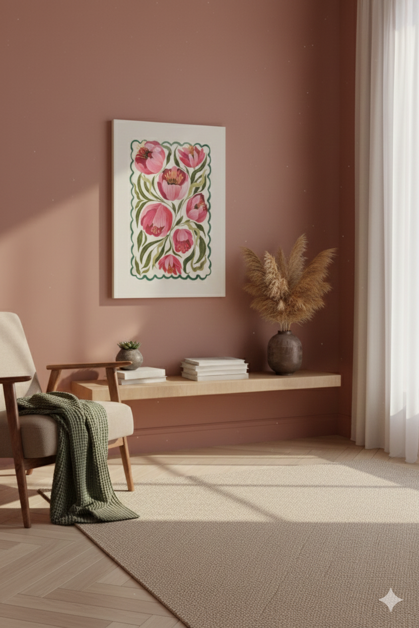 Modern Kanvas Duvar Tablosu – Lale | Salon & Yatak Odası Tablosu