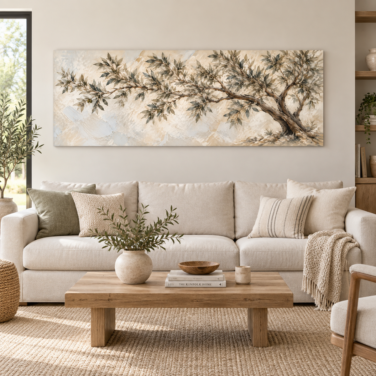 Olivessa kanvas tablo mockup 2